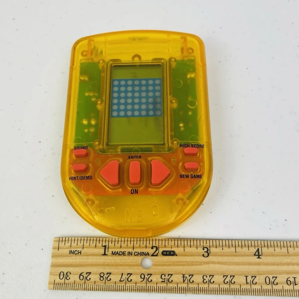 Vtg Connect Four Electronic Handheld Game WORKS MB 1995 Translucent Tested